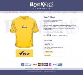 Bonkers T-Shirts Product Page