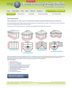 Conservatory Roof Blinds - conservatory type page