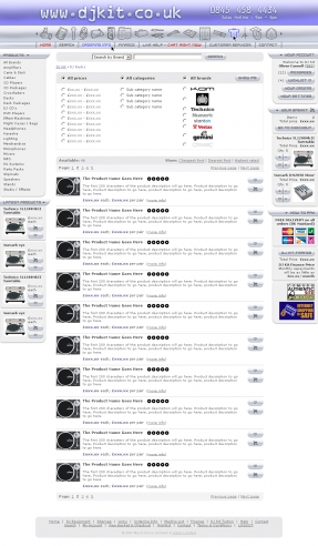 DJ Kit Product Category Page