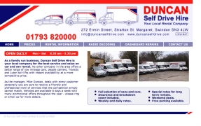 Duncan Self Drive Homepage