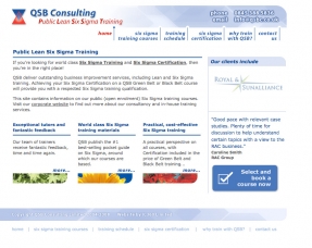 Public Six Sigma Training Homepage