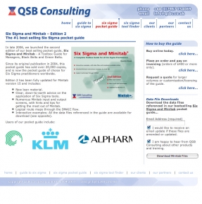 QSB Consulting Guide to Six Sigma Book