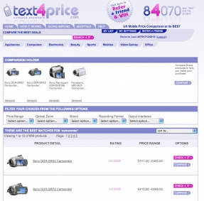 Text4price Product Listing