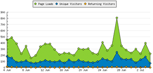 Website usage statistics