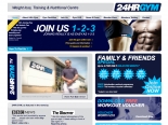 Fighting fit website designed and developed for 24Hr Gym using Expression Engine