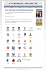 A smartly dressed website for school uniform retailer Stevensons