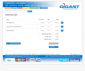 Added ecommerce buying power to enhanced the Gigant website