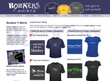 Bonkers website for new business selling funny t-shirts online