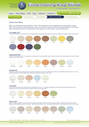Blinding new website designed for Conservatory Roof Blinds