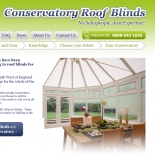 Blinding new website designed for Conservatory Roof Blinds