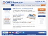Optimised ecommerce website for Six Sigma company Opex Resources