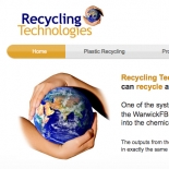 Business startup website and branding for Recycling Technologies