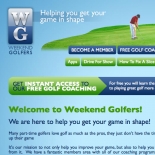 Driving online membership and sales for Weekend Golfers website