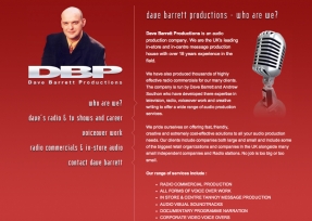 Using web media to promote the audio and radio professional Dave Barrett