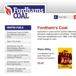 Red hot new branding and website designed for Fordham’s Coal
