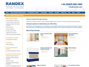 Designing an organised website for Randex that wont collect dust on the shelf