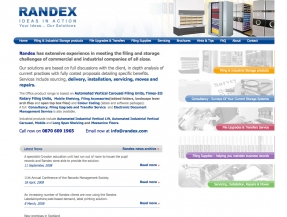 Designing an organised website for Randex that wont collect dust on the shelf