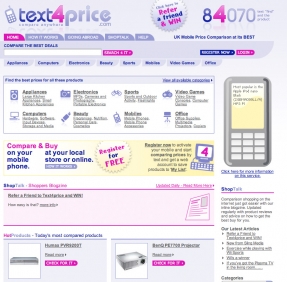 Text4price - website design excellence without comparison