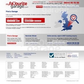 myFavouriteGarage.com - the new brand for Autosafe website