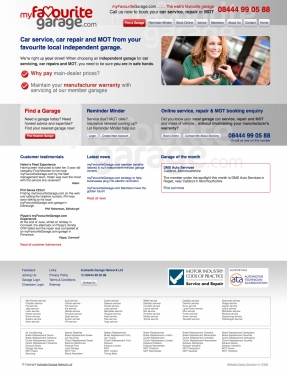 myFavouriteGarage.com - the new brand for Autosafe website