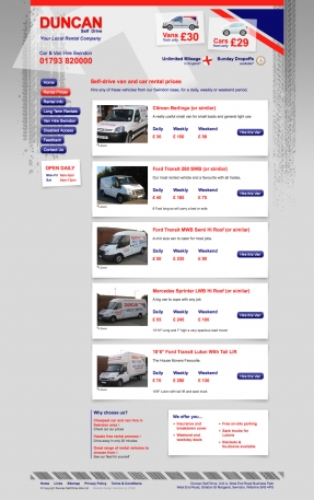 Website redesigned and rebuilt from the ground up for Duncan Self Drive