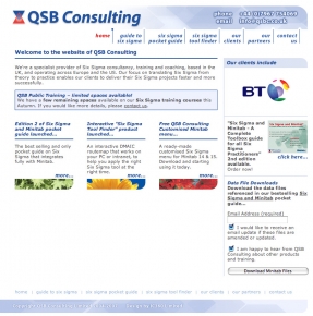 QSB Consulting - a business website aimed at corporate clients
