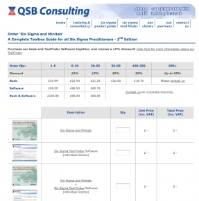 QSB Consulting - a business website aimed at corporate clients