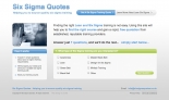 Six Sigma Quotes - website offering the best quotes for Six Sigma Training