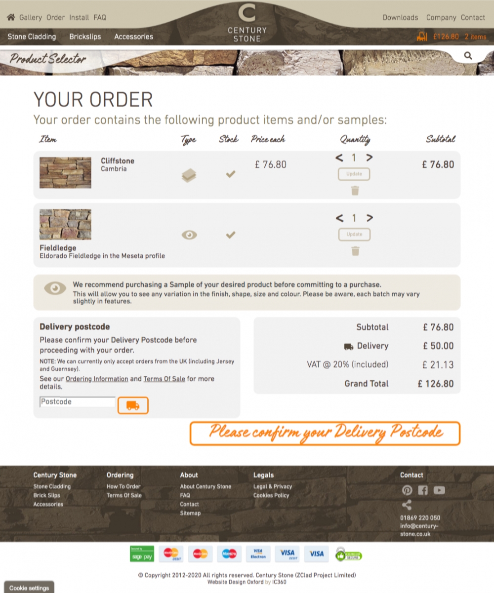 Buy stone cladding products online