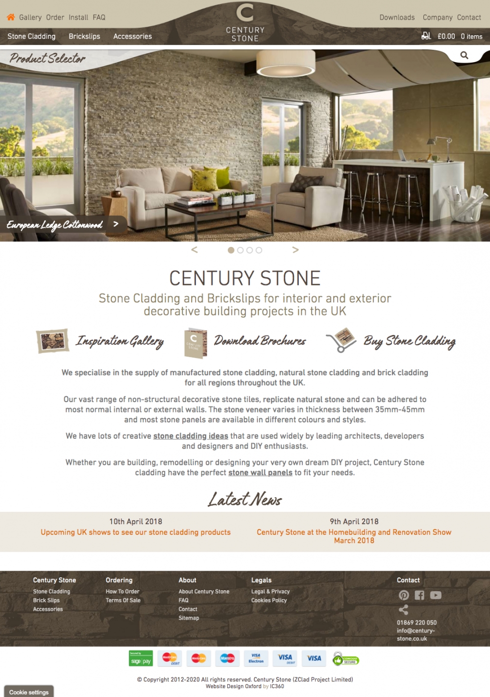 Century Stone homepage
