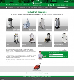 Industrial Vacuums homepage